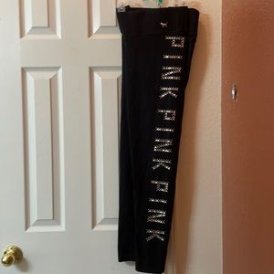 PINK VS rhinestone bling yoga pants sequin leggings